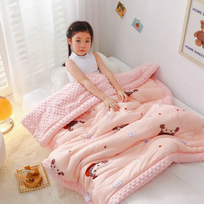 Winter Warm Baby Quilt Comforter Quilted Blanket Summer Soft Nap Cover Bed Thick Blanket Newborn Infant Swaddle Wrap Bedding Gifting By Julia M Color as photo 9 150x200cm 1.75kg CHINA