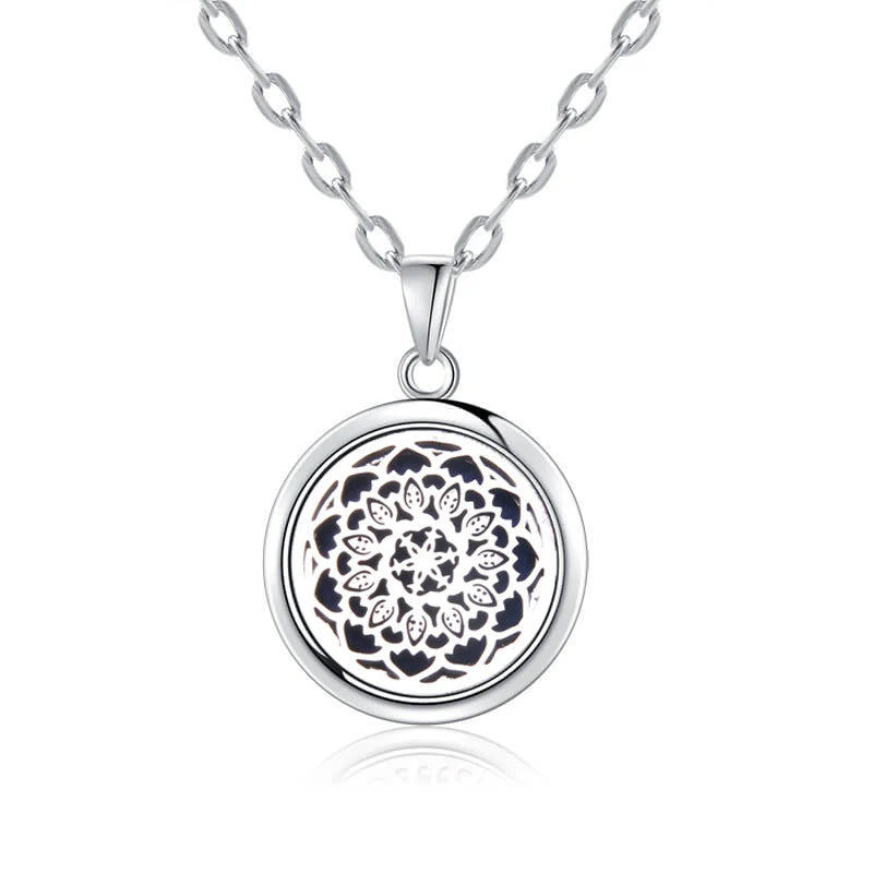 New Tree Of Life Aromatherapy Necklace Stainless Steel Essential Oil Diffuser Amulet Perfume Locket Pendant Women Jewelry Gift  gifting by julia m N2732-37  