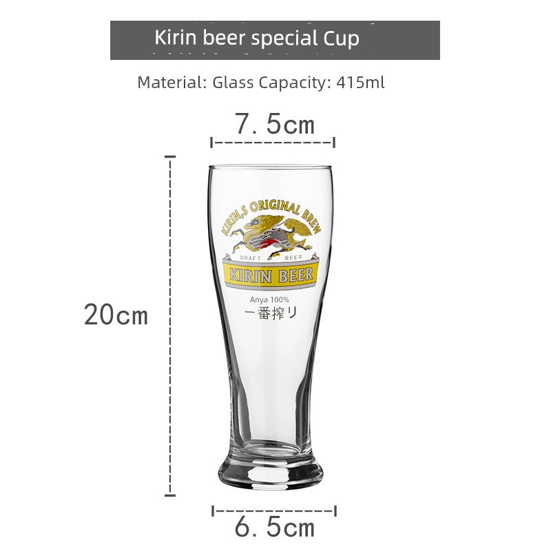 European Style Heat-Resistant Glass Beer Mug - 401ML to 500ML Capacity Craft Beer Mug Gifting By Julia M Kirin beer special Cup  