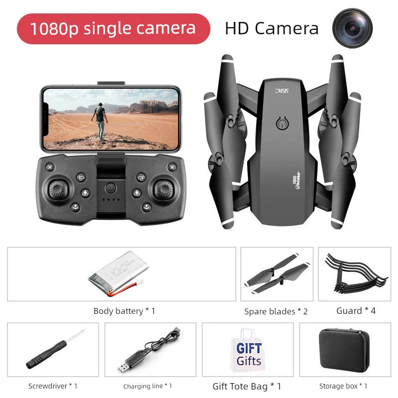 Gift for Brothers and Friends Elegant Men Graduate Day  gifting by julia m Black single battery -1080p high list Camera + one-button take-off and landing  