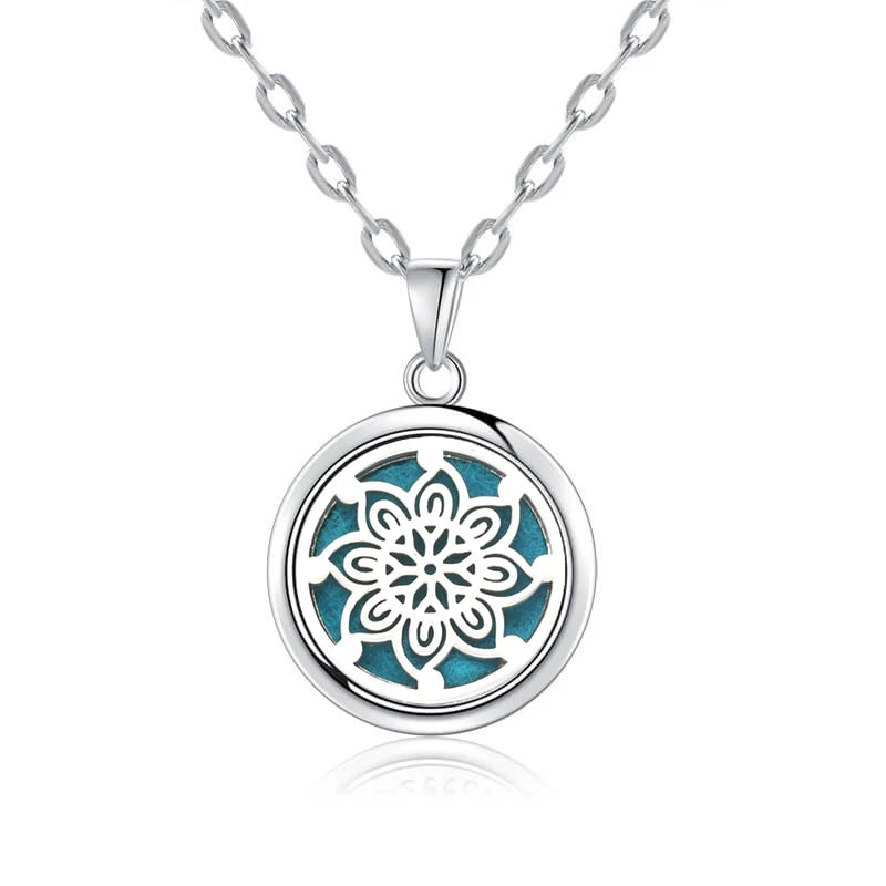 New Tree Of Life Aromatherapy Necklace Stainless Steel Essential Oil Diffuser Amulet Perfume Locket Pendant Women Jewelry Gift  gifting by julia m N2732-6  