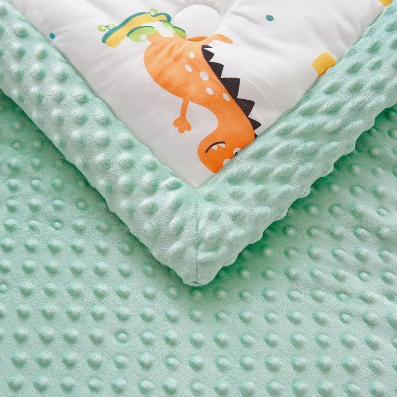 Winter Warm Baby Quilt Comforter Quilted Blanket Summer Soft Nap Cover Bed Thick Blanket Newborn Infant Swaddle Wrap Bedding Gifting By Julia M