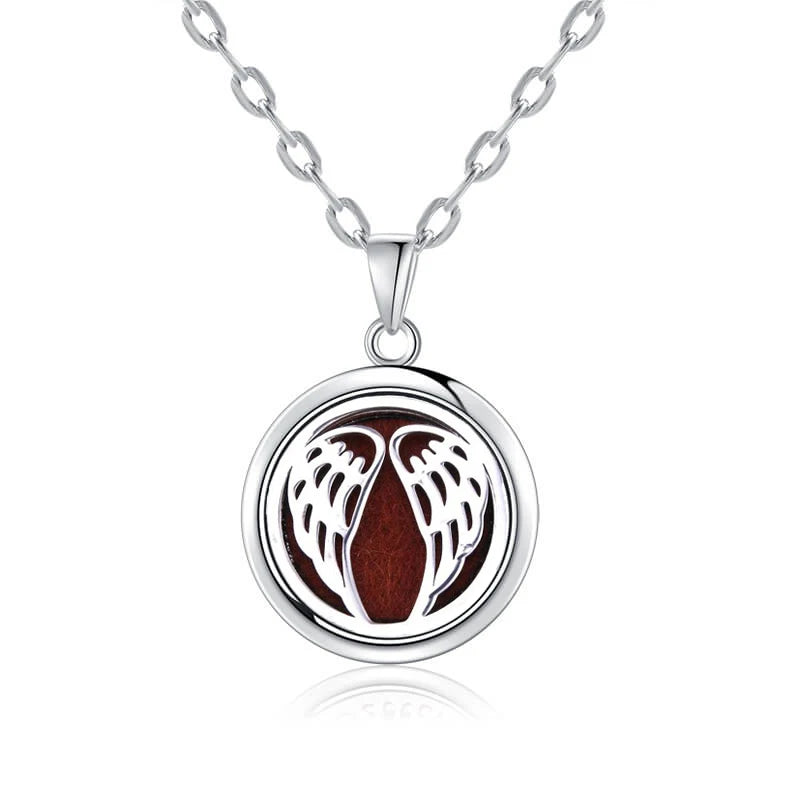 New Tree Of Life Aromatherapy Necklace Stainless Steel Essential Oil Diffuser Amulet Perfume Locket Pendant Women Jewelry Gift  gifting by julia m N2732-22  