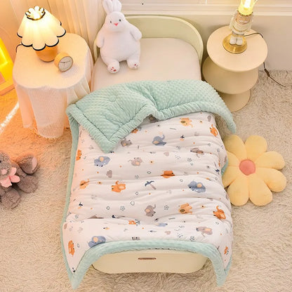 Winter Warm Baby Quilt Comforter Quilted Blanket Summer Soft Nap Cover Bed Thick Blanket Newborn Infant Swaddle Wrap Bedding Gifting By Julia M Color as photo 3 100x120cm 1.0kg CHINA