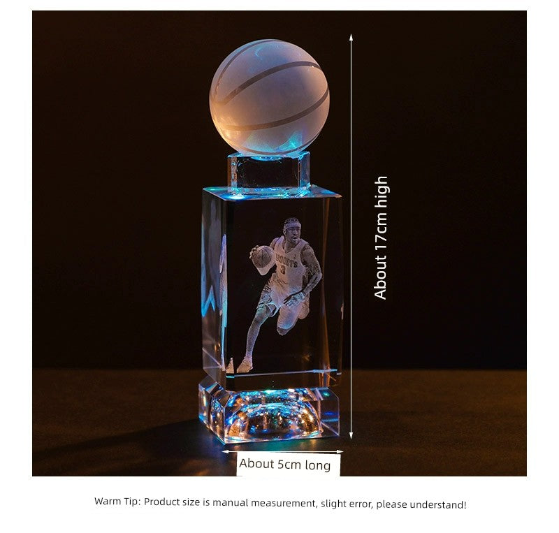 Luminous Crystal Brothers James Harden Kobe Ornaments  gifting by julia m   