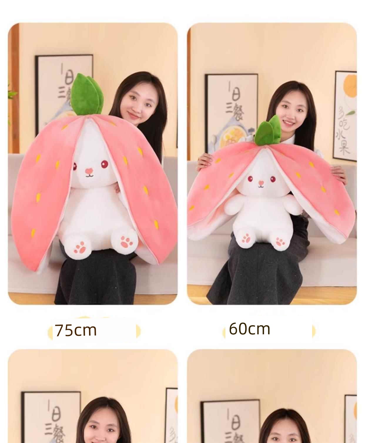 Soothing Transformation Bunny Girl Pillow Stuffed Toy