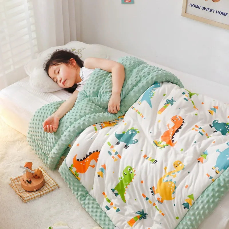 Winter Warm Baby Quilt Comforter Quilted Blanket Summer Soft Nap Cover Bed Thick Blanket Newborn Infant Swaddle Wrap Bedding Gifting By Julia M