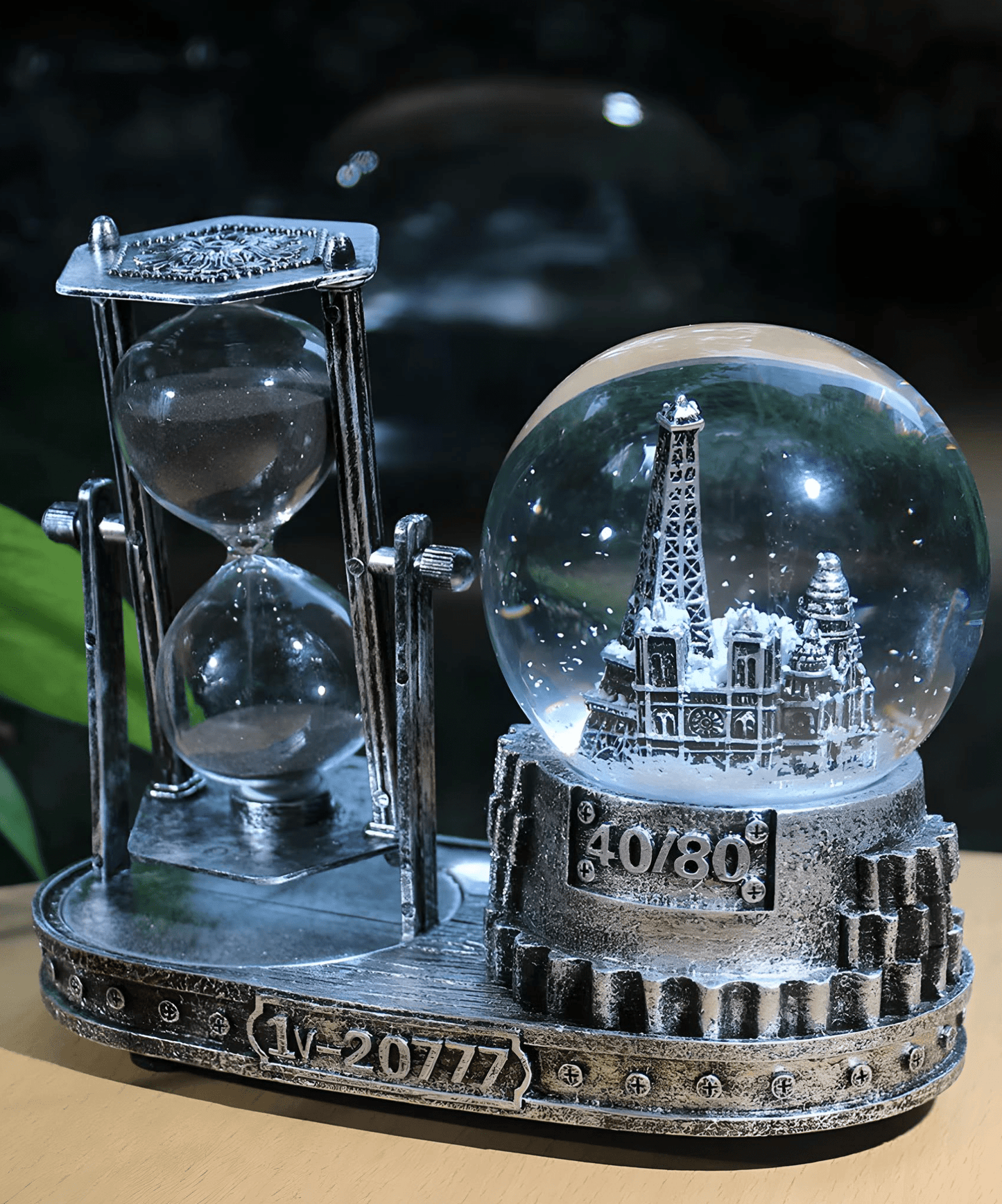Personalised Retro Style Crystal Ball Hourglass Ornaments 🎁 - Gifting By Julia M