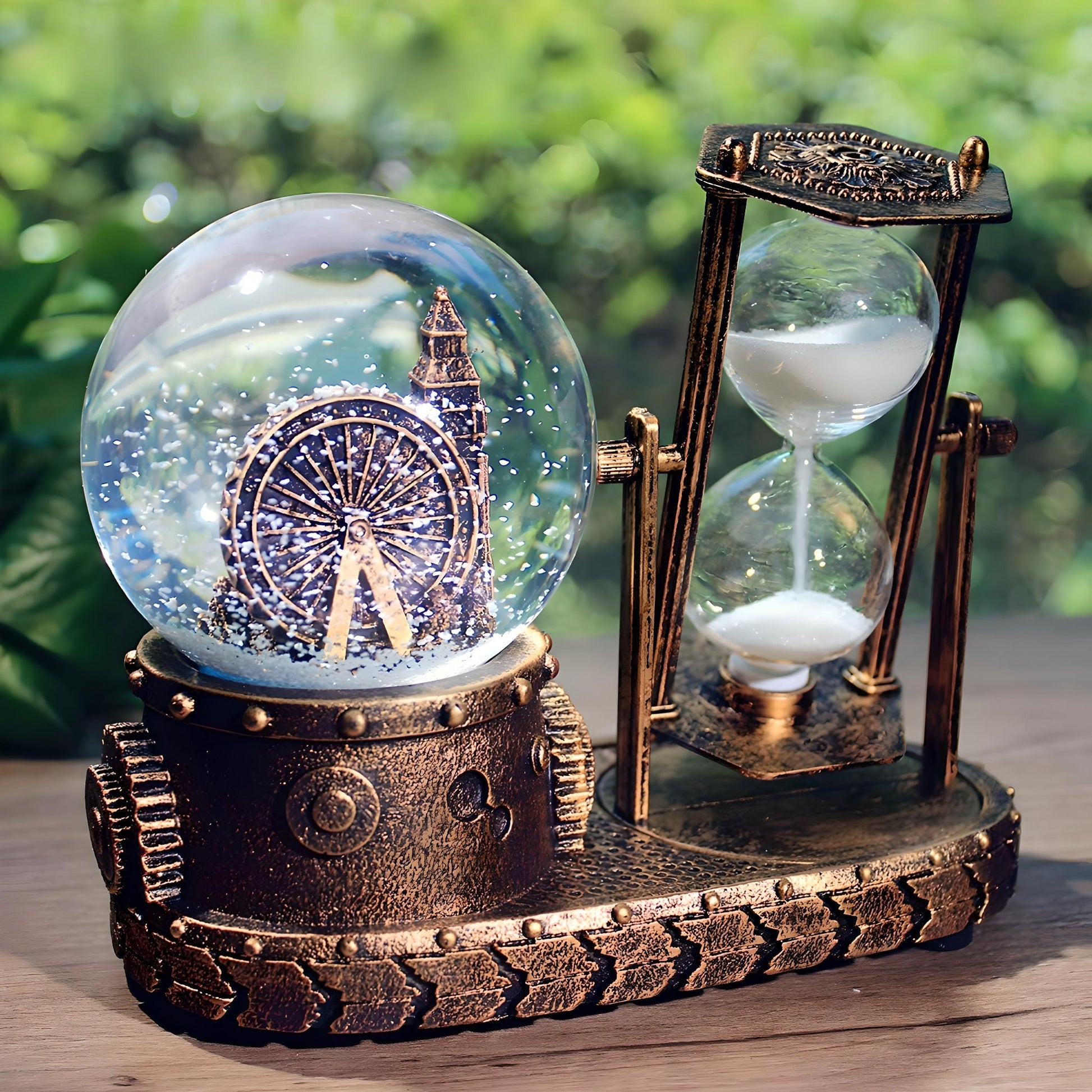 Personalised Retro Style Crystal Ball Hourglass Ornaments 🎁 - Gifting By Julia M