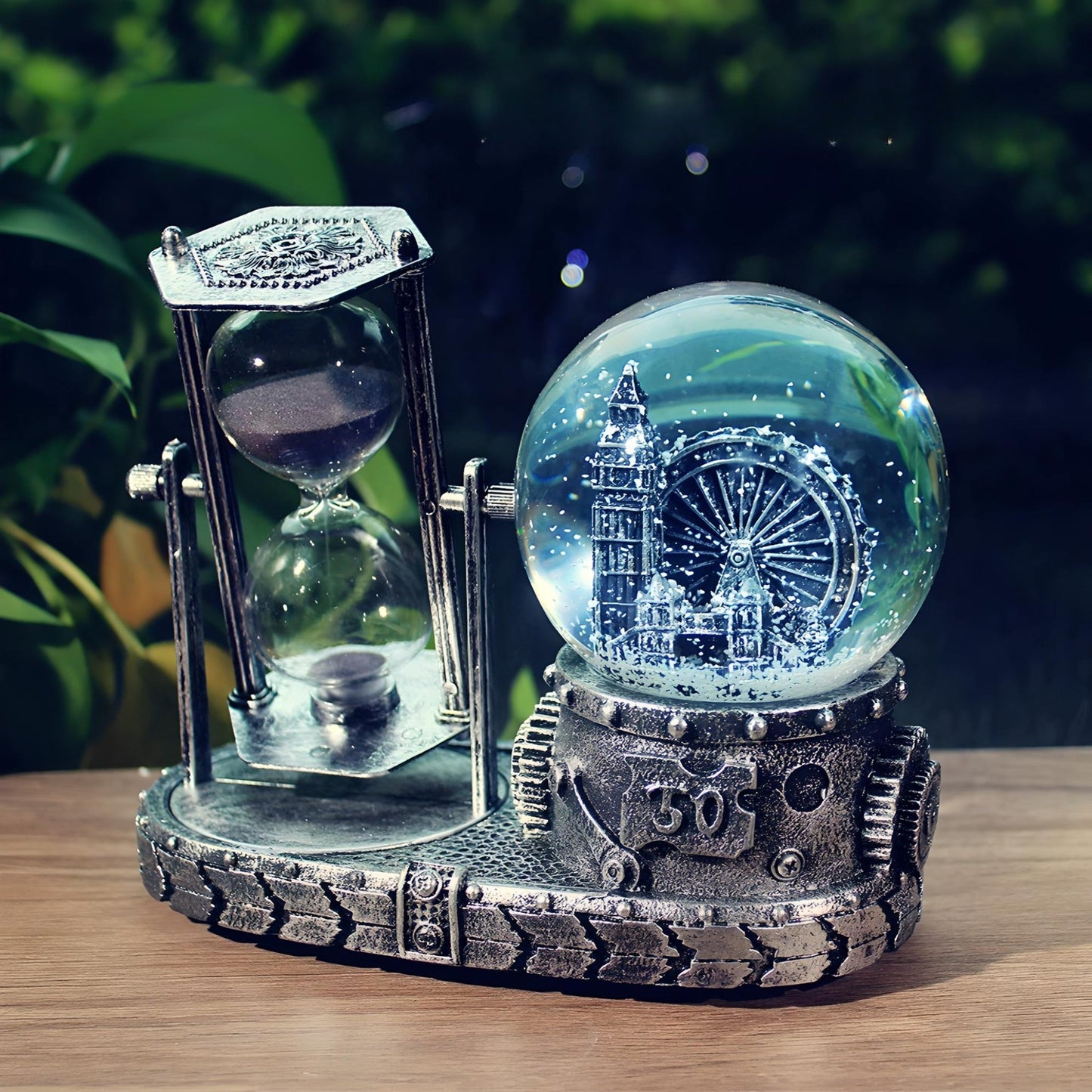 Personalised Retro Style Crystal Ball Hourglass Ornaments 🎁 - Gifting By Julia M