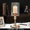 European-style home decoration dining table soft decoration hotel wedding candle holder light luxury gold Candlestick 