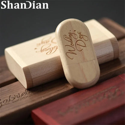 Wooden USB Flash Drive 4GB-64GB Custom LOGO Corporate Gift Flash Drive Memory stick Gifting By Julia M   