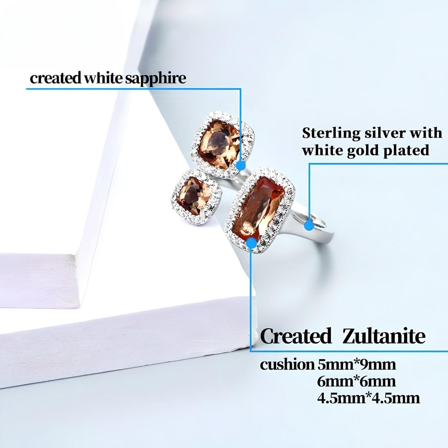 'Zultanite Sterling Silver Ring: Colour-Changing Elegance' - Gifting By Julia M