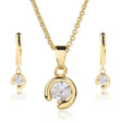 18ct Gold Plated Moissanite Jewelry Set - Gifting By Julia M