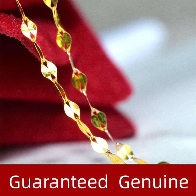 18K Gold Chain Necklace - Certified Fine Jewelry - Gifting By Julia M