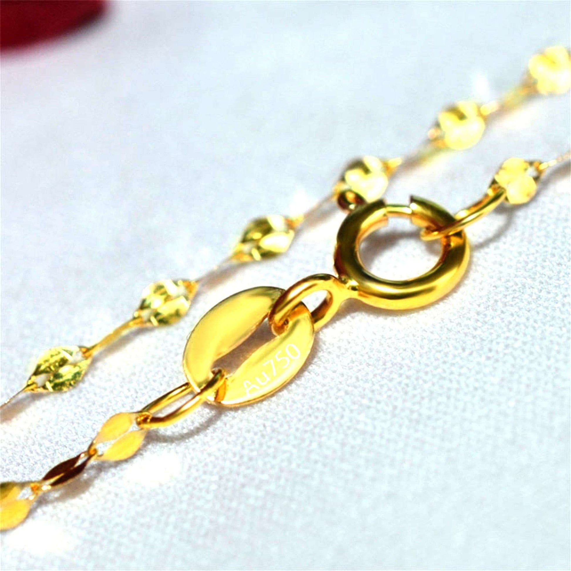 18K Gold Chain Necklace - Certified Fine Jewelry - Gifting By Julia M