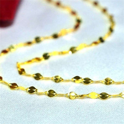 18K Gold Chain Necklace - Certified Fine Jewelry - Gifting By Julia M