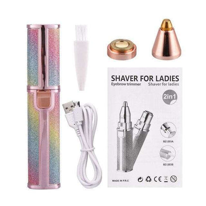 2-IN-1 Electric Eyebrow Trimmer Painless Mini Shaver - Gifting By Julia M