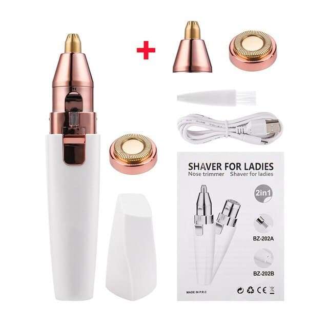 2-IN-1 Electric Eyebrow Trimmer Painless Mini Shaver - Gifting By Julia M
