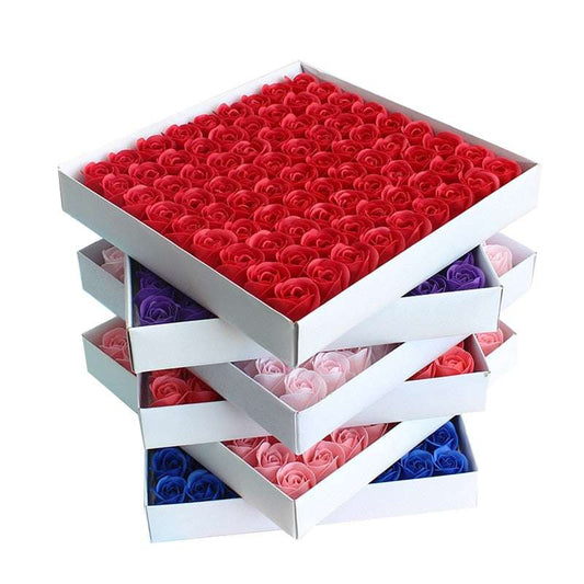 81Pcs Artificial Rose Flower Box - Gifting By Julia M