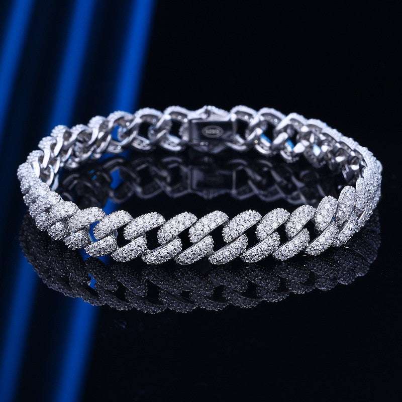 925 Sterling Silver Cuban Bracelet Bracelets gifting by julia m Silver 16cm 