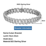 925 Sterling Silver Cuban Bracelet - Gifting By Julia M
