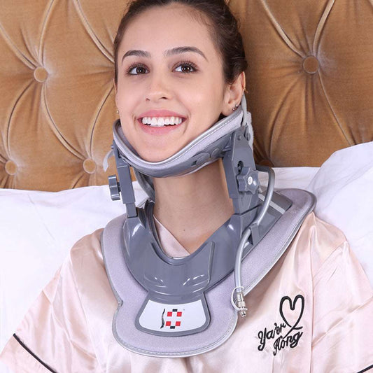 AirFlex Neck Relief: Adjustable Spine Corrector & Cervical Traction Device - Gifting By Julia M