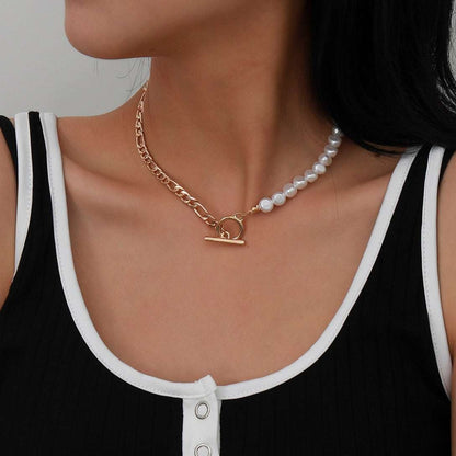 Baroque Pearl Chain Necklace - Gifting By Julia M