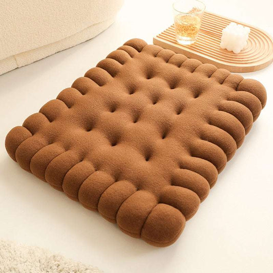 Biscuit Shape Plush Cushion - Gifting By Julia M