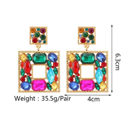 Crystal Square Drop Earrings Crystal Square Drop Earrings Gifting By Julia M   