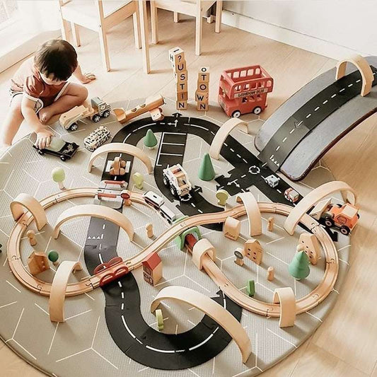 Children DIY Traffic Road Building Motorway diy traffic baby toys gifting by julia m   