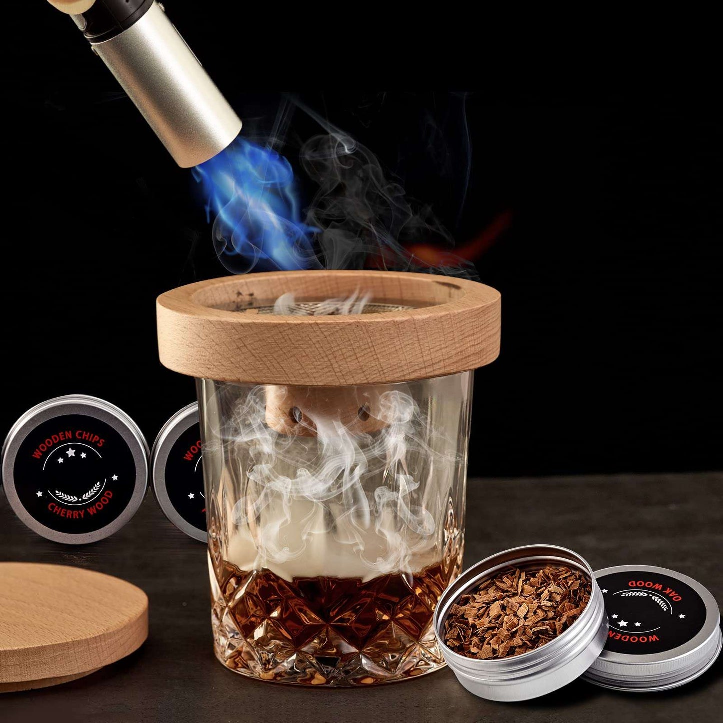 Cocktail Smoker Kit for Whiskey, Cheese and Flavor Drink barware gifting by julia m   