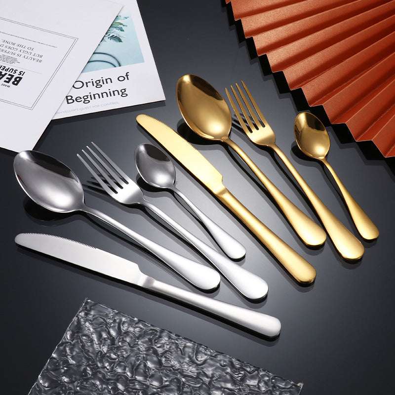 Colorful 24Pcs Gold Silver Tableware Gift Box kitchen utensils Gifting By Julia M   
