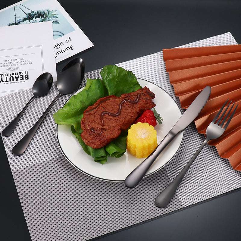 Colorful 24Pcs Gold Silver Tableware Gift Box kitchen utensils Gifting By Julia M   