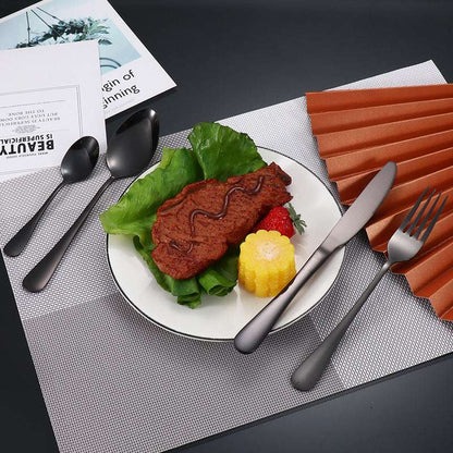 Colorful 24Pcs Gold Silver Tableware Gift Box kitchen utensils Gifting By Julia M   