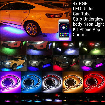 Colorful Car Underglow Light Kit Remote APP Control Car Led Neon Light Gifting by Julia M   