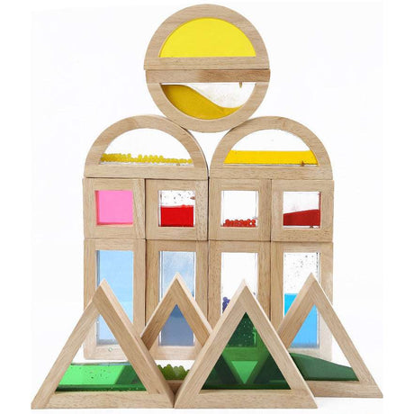 Colorful Rainbow Wooden Stacking Blocks - Gifting By Julia M