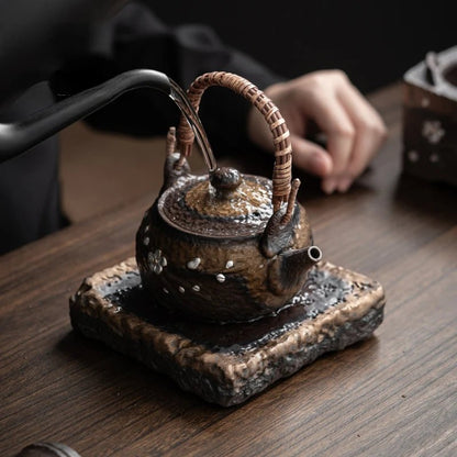"Handmade Chinese Retro Ceramic Tea Tray 💖" creativity tea tray gifting by julia m   