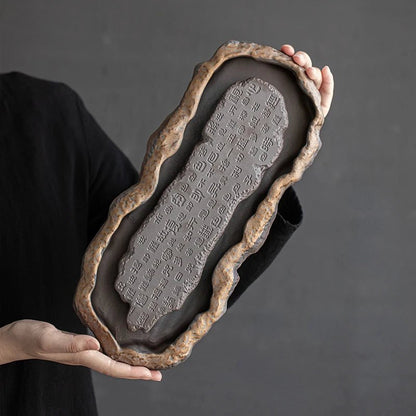 "Handmade Chinese Retro Ceramic Tea Tray 💖" creativity tea tray gifting by julia m   
