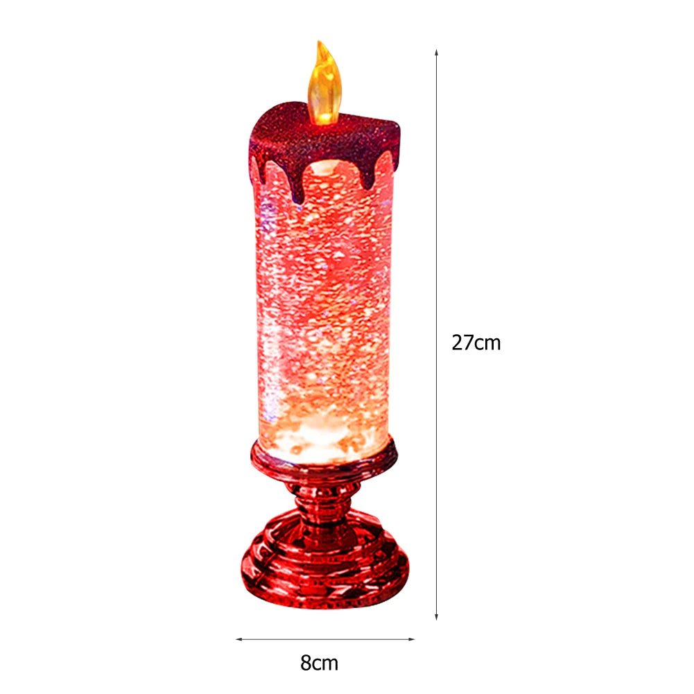 Crystal LED Electronic Candle Tourist Souvenirs Crystal Candles 7-color Gradient Party Atmosphere for Christmas Birthday Wedding - Gifting By Julia M