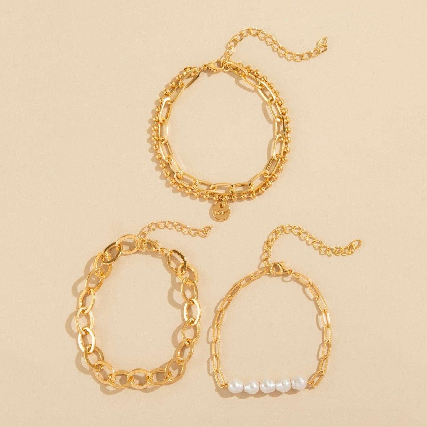 Cuban Chain Bracelets Set - Gifting By Julia M