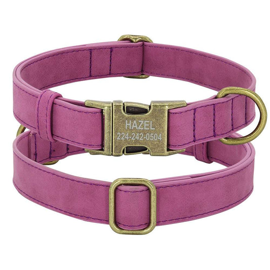 Dog ID Collar Pet Collars & Harnesses Gifting By Julia M Purple XS 