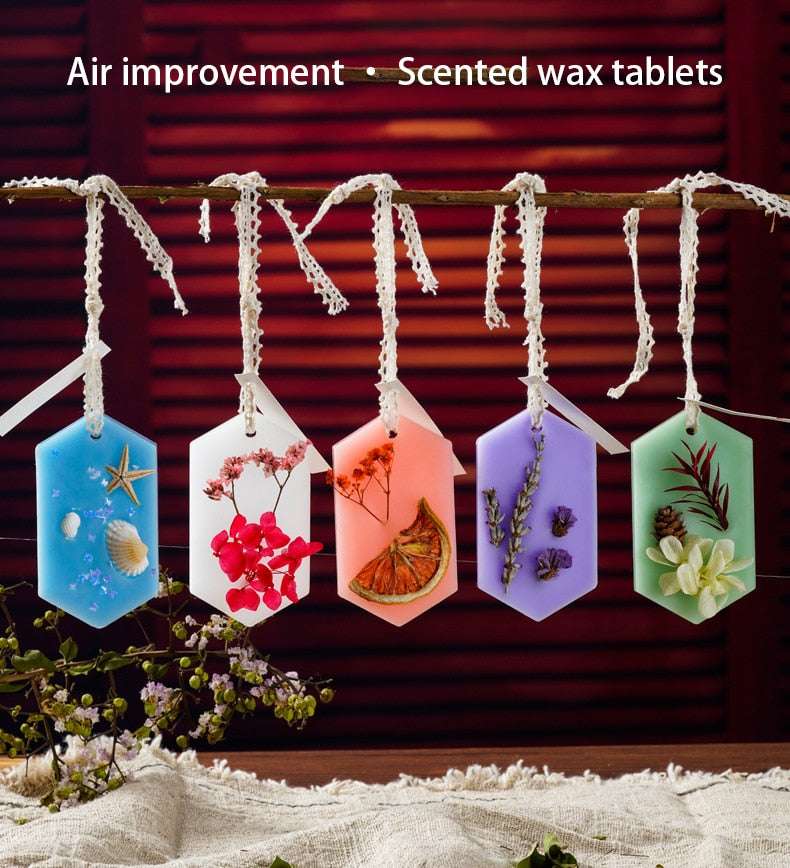 Dry Flower Scented Wax Sheet Tablets Home Wardrobe Odor Fragrance Long-lasting Fresh Air Charms Of Fragrance Candles Tablet Gift - Gifting By Julia M