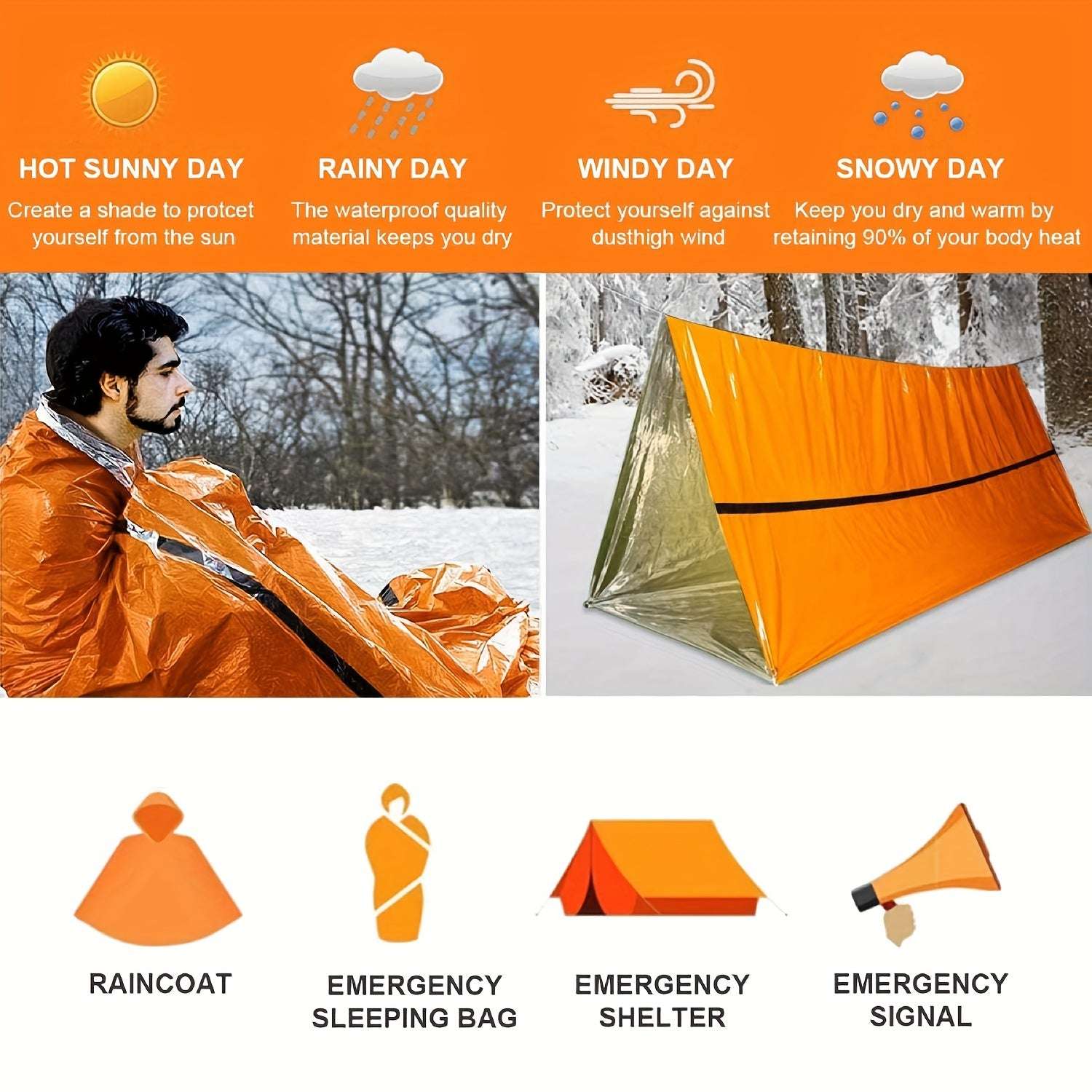 Emergency Survival Sleeping Bag - Gifting By Julia M