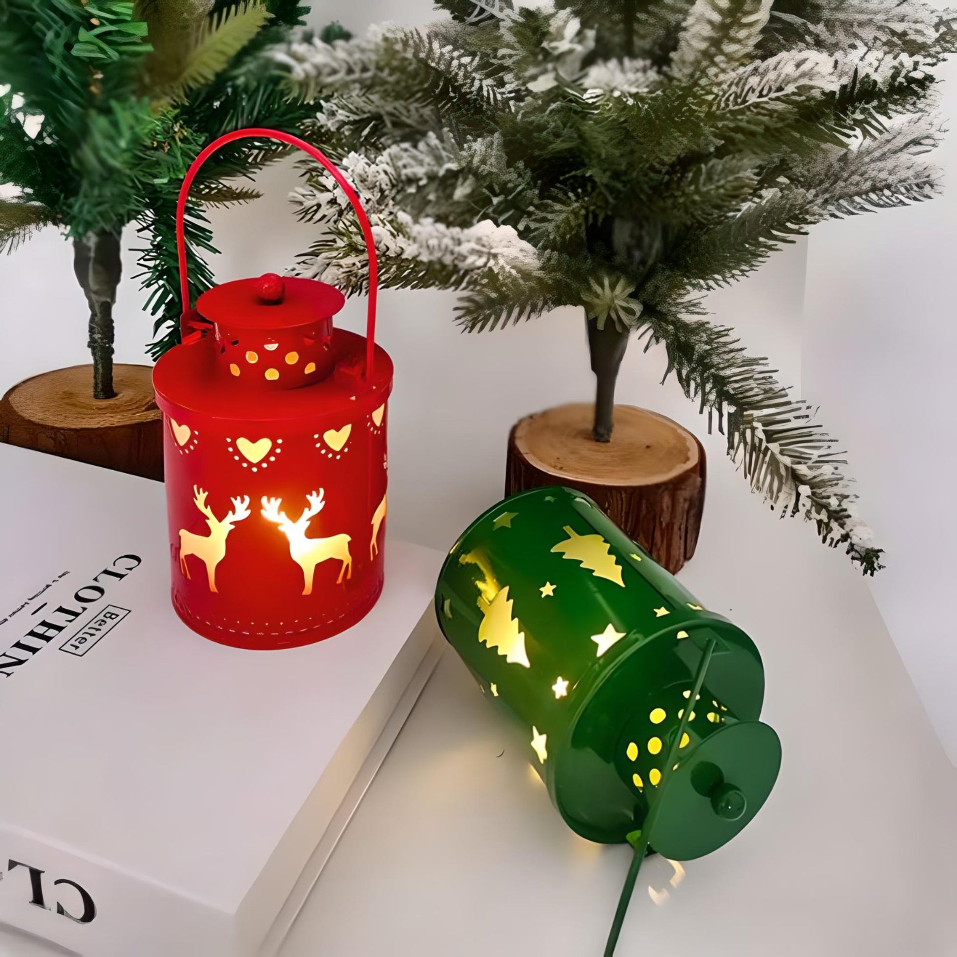 Festive Nordic LED Candle Lantern Christmas Candle Lights LED Gifting by Julia M   