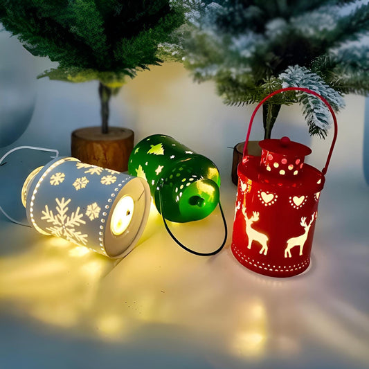 Festive Nordic LED Candle Lantern - Gifting By Julia M