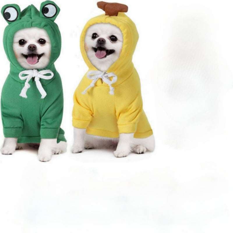 Hooded Sweatshirt Fruit Warm Coat Dog apparel Gifting By Julia M   