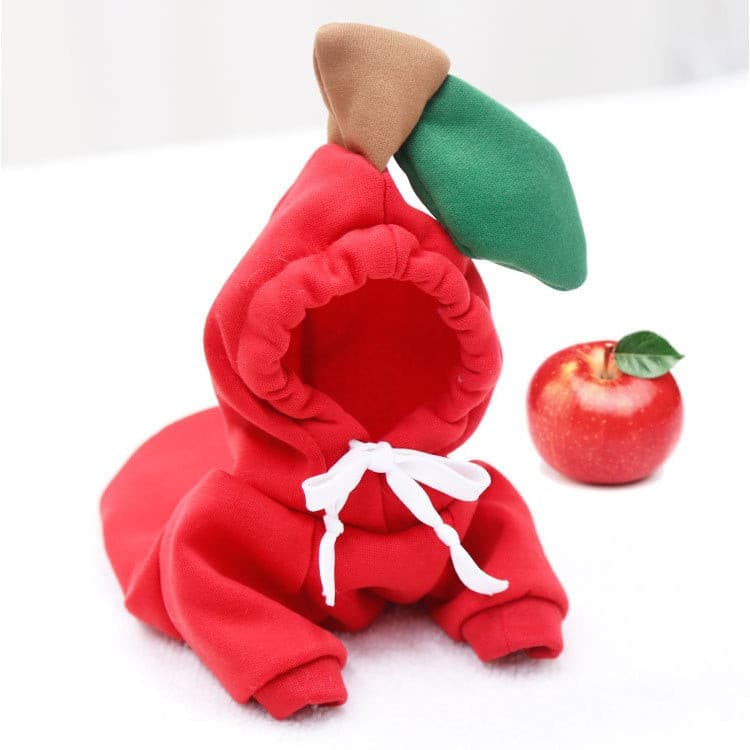 Hooded Sweatshirt Fruit Warm Coat Dog apparel Gifting By Julia M   