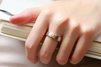 INS Retro Smile Face Ring - Gifting By Julia M