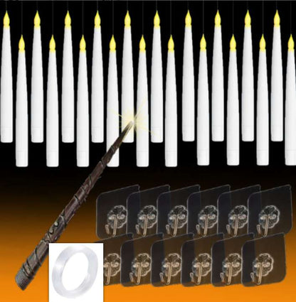 LED Floating Candles with Magic Stick Remote Control - Gifting By Julia M